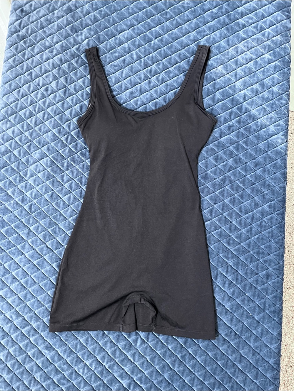 Women's Black Seamless Shaping Bodysuit - One Piece Jumper - Romper - Casual - M